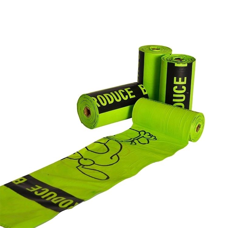 Custom corn starch 100% biodegradable and compostable pet dog poop bag