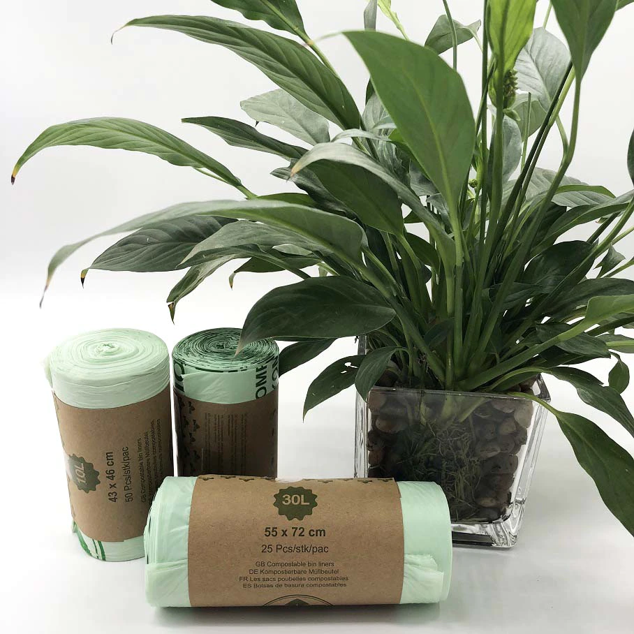 Heavy Duty 100% Biodegradable BPI Certified Compostable Trash Bags Waste Bags Garbage Bags