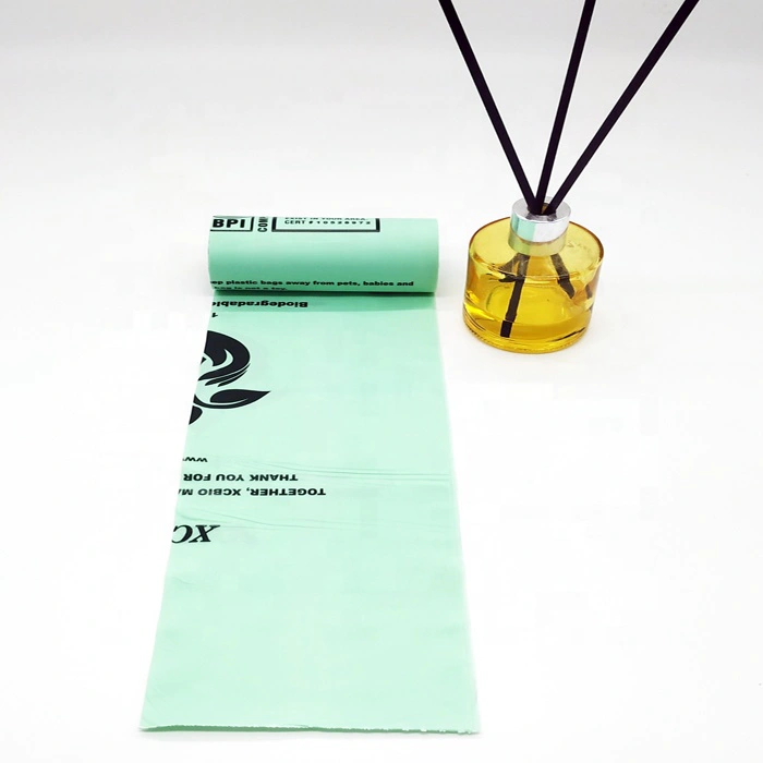 100% biodegradable garbage trash bag compostable garbage bags plant base biodegradable bags