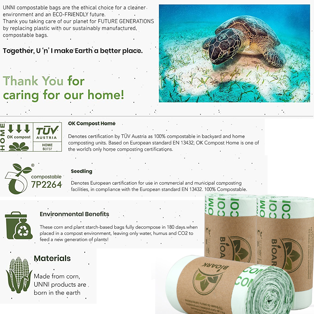 custom printed biodegradable plastic pet dog waste bags for ready shipping