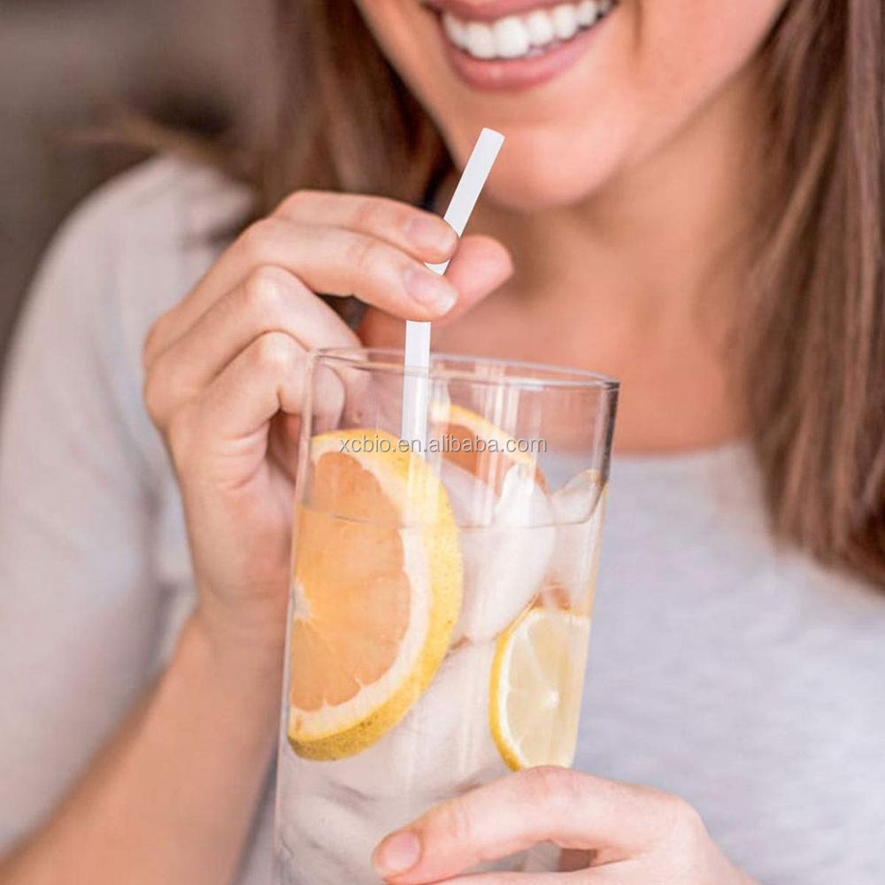 Disposable Plastic Compostable Straw Biodegradable Flexible PLA Drinking Straw