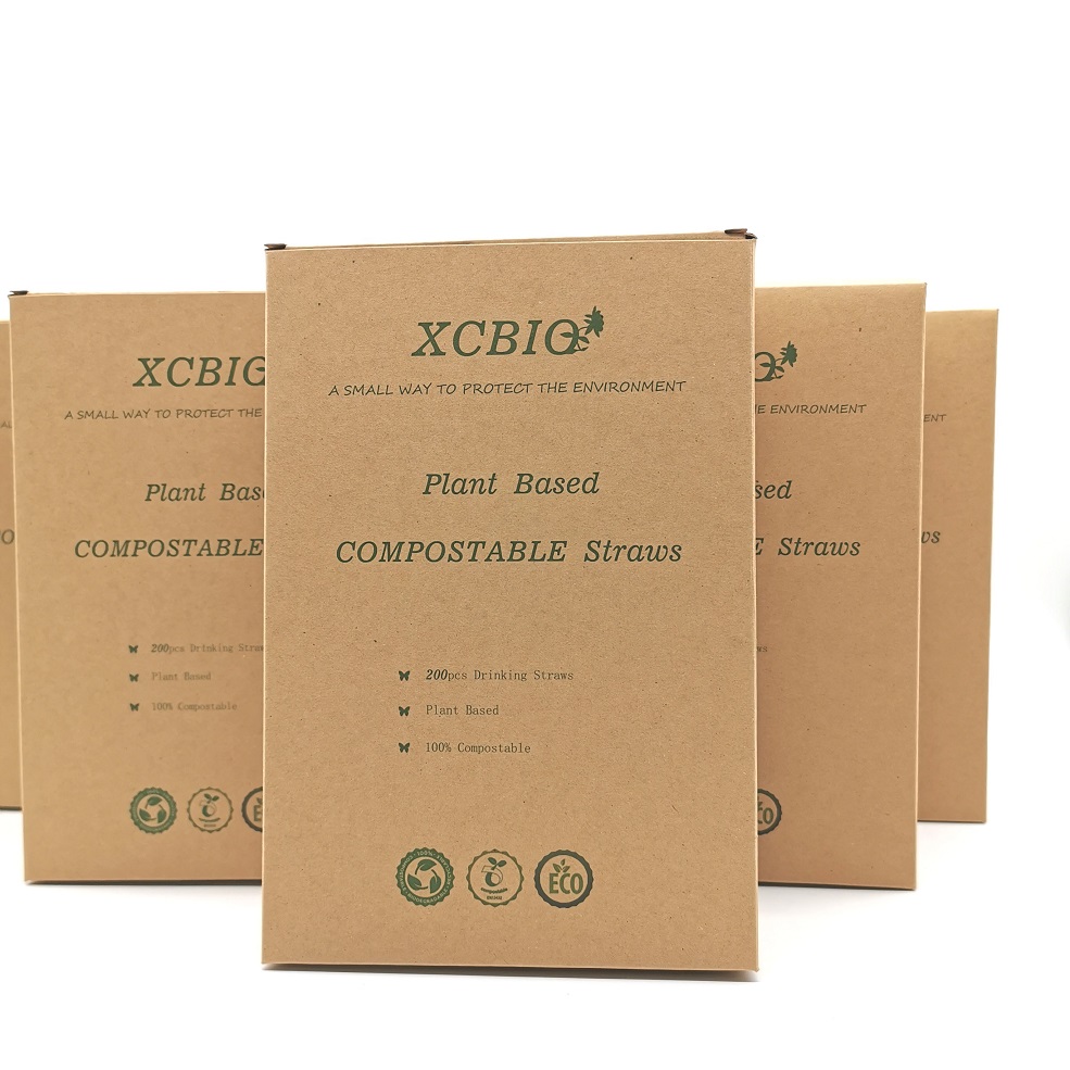 Disposable Plastic Compostable Straw Biodegradable Flexible PLA Drinking Straw