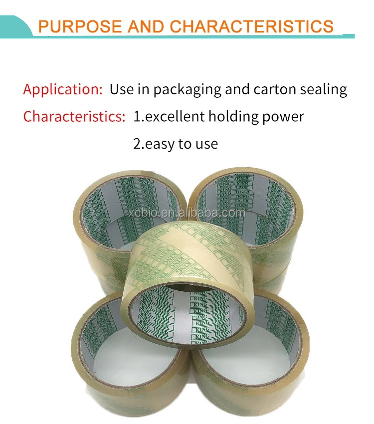 Eco-friendly Transparent Adhesive Tape 100% biodegradable and compostable Packing Tape